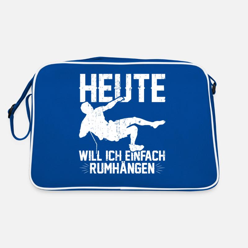 Boulderhalle Kletterer Bouldern Hummor Kletterer Retro Tasche
