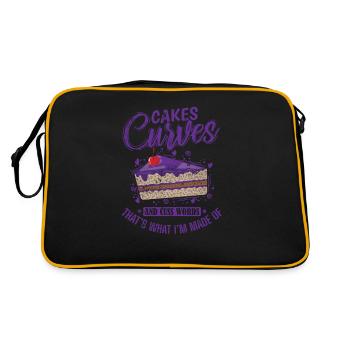 Cakes Curves and Cuss That's what I'm made of - Retro Bag - black/gold - Back