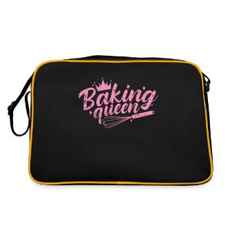 Baking Queen Pastry Cake - Retro Bag - black/gold - Back