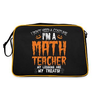 Je n’ai pas besoin d’un costume, je suis un professeur de mathématiques Hallowe - Sac Retro - noir/or - Dos
