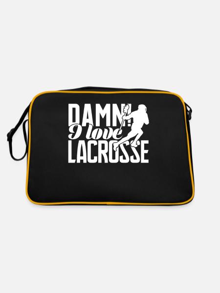 Lacrosse I Love Lacrosse - Retro Bag - black/gold - Back