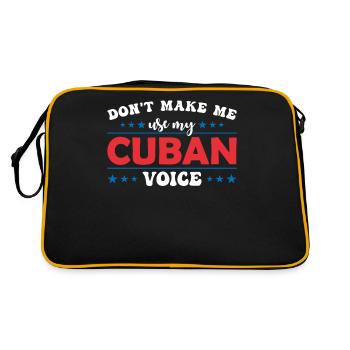 Don't force me to use my French voice - Retro Bag - black/gold - Back
