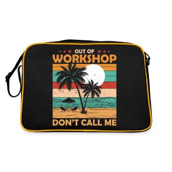 Retraite de l’ingénieur de la pension d’atelier - Sac Retro - noir/or - Dos