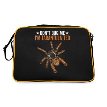I'm Tarantula-ted Tarantula Owner Pet Spider - Retro Bag - black/gold - Back