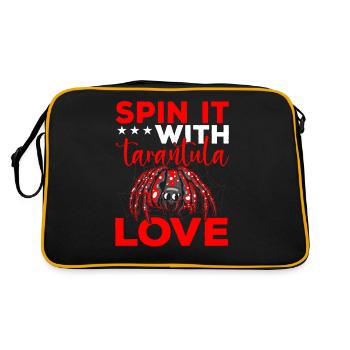 Tarantula Love Tarantulas Pet Spider - Retro Bag - black/gold - Back