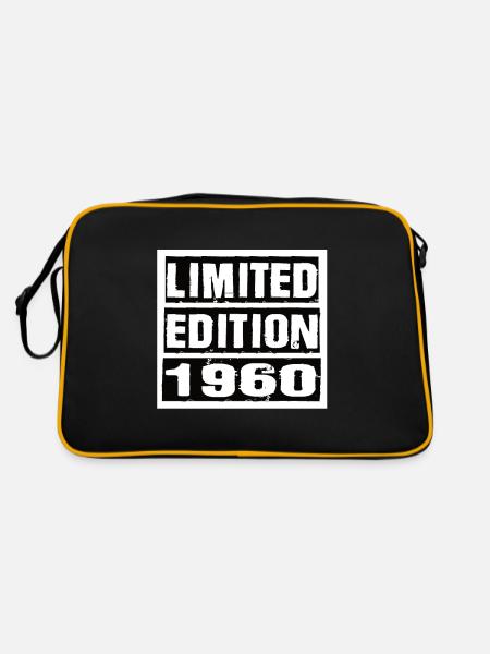 Limited Edition 1960 Birthday 1960 Vintage Retro - Retro Bag - black/gold - Back
