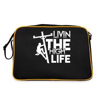 Lineman Lineman Livin The High Life - Retro Bag - black/gold - Back