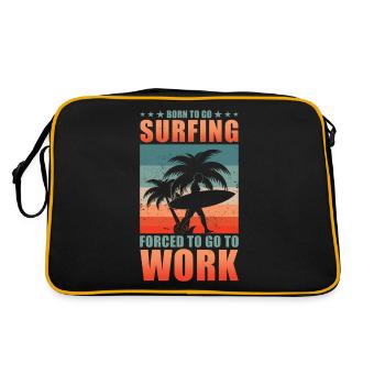 Surfer Surfer Planche de surf Dicton - Sac Retro - noir/or - Dos