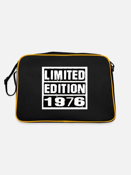Edition Limitée 1976 Anniversaire 1976 Vintage Rétro - Sac Retro - noir/or - Dos