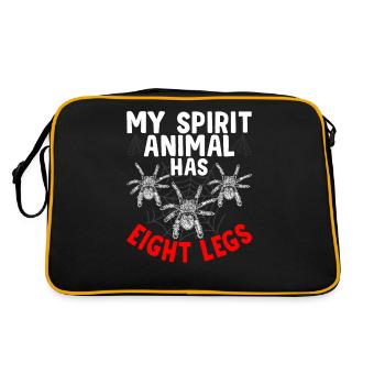 Power Animal Eight Legs Tarantula Owner Pet - Retro Bag - black/gold - Back