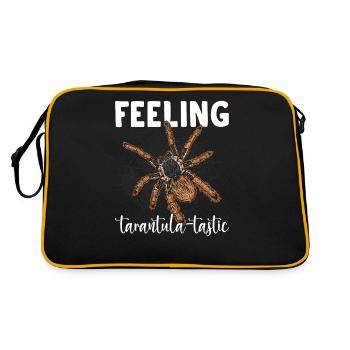 Sentiment Tarantula-tastique Tarantula Propriétaire Pet - Sac Retro - noir/or - Dos