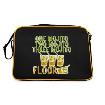 Un Mojito Deux Mojito Trois Mojito Étage 4 - Sac Retro - noir/or - Dos
