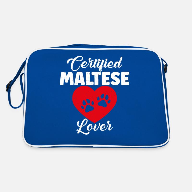 Maltese Owner Gifts Retro Bag