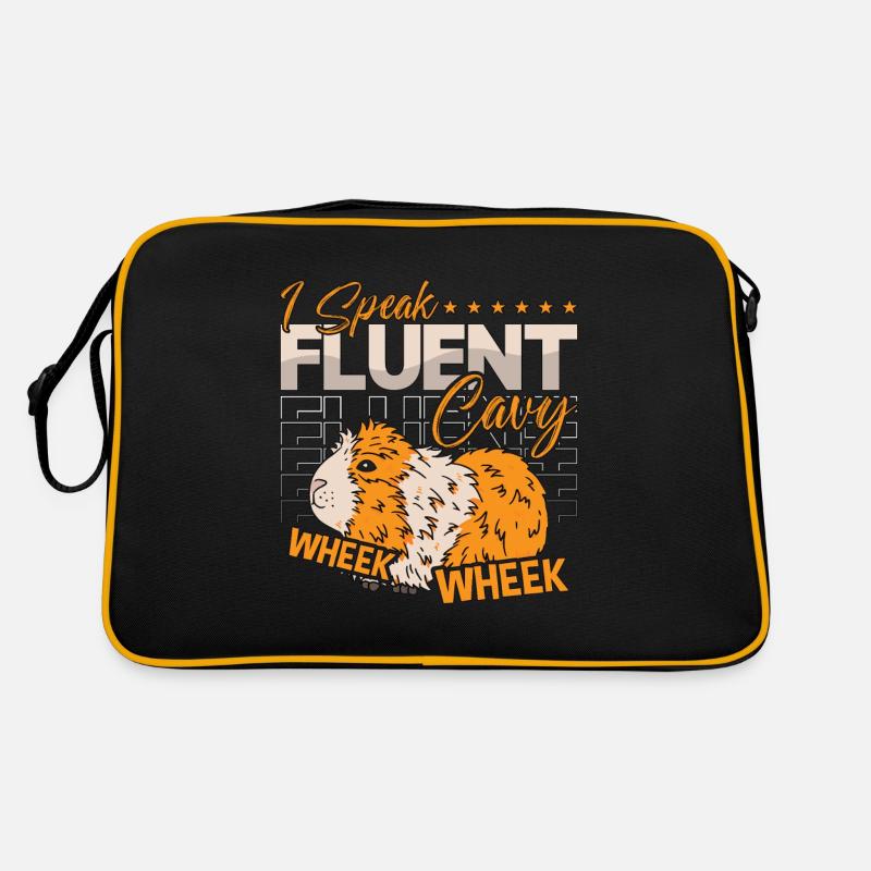 Cochon d’Inde Je parle couramment Cavy Wheek Animal Lover Sac Retro