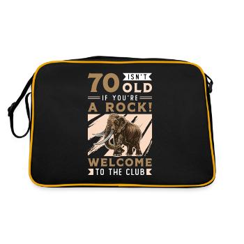 Le mammouth laineux n’a pas 70 ans si vous êtes préhistorique - Sac Retro - noir/or - Dos