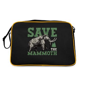 Mammouth laineux Sauvez les animaux à tronc de mammouth - Sac Retro - noir/or - Dos