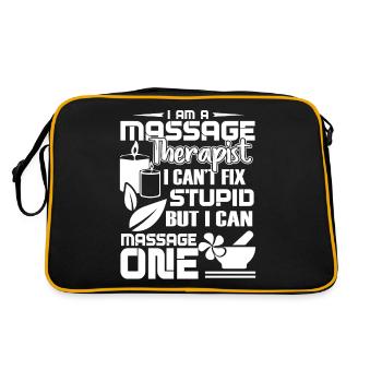 Massage Therapist I Can Massage One - Retro Bag - black/gold - Back