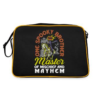 Un costume d’Halloween rétro effrayant de frère - Sac Retro - noir/or - Dos
