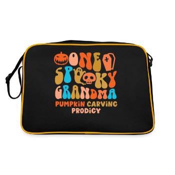 Un costume d’Halloween rétro de grand-mère fantasmagorique - Sac Retro - noir/or - Dos