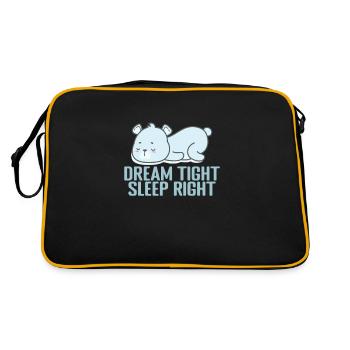 Dream tight, sleep right! Pajamas Pajamas - Retro Bag - black/gold - Back