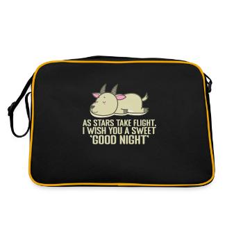 as Stars take Flight, good Night Pyjama - Retro Bag - black/gold - Back