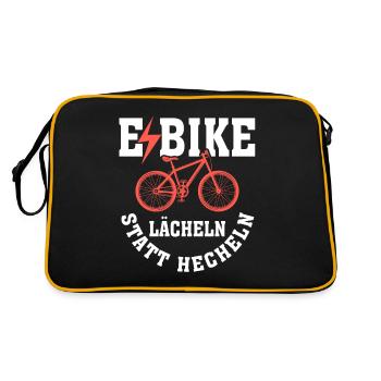 Les retraités du vélo électrique sourient au lieu de haleter - Sac Retro - noir/or - Dos