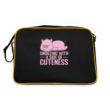 Snoozing with a Side of Cuteness Pajamas - Retro Bag - black/gold - Back