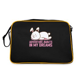 Adventure awaits... in my Dreams Pyjamas - Retro Bag - black/gold - Back