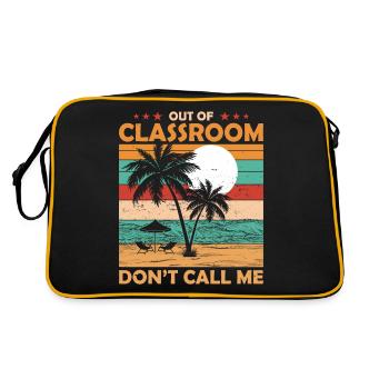 Retirement of the teacher from the classroom pension - Retro Bag - black/gold - Back