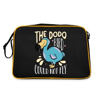 L’oiseau Dodo ne pouvait pas voler Ornithologie incapable de voler - Sac Retro - noir/or - Dos