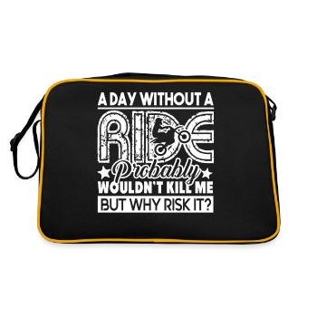 Motorcycle A Day With A Ride Motorcycle - Retro Bag - black/gold - Back