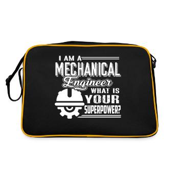 Mechanical Engineer Mechanical Engineer Superpower - Retro Bag - black/gold - Back
