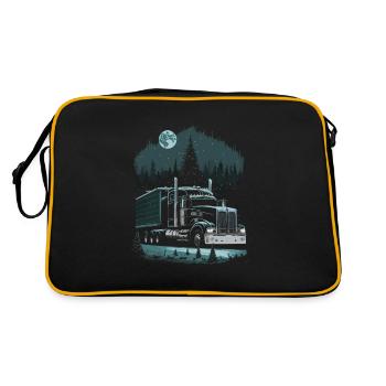 Chauffeur de camion de Noël Semi-remorque de Noël - Sac Retro - noir/or - Dos