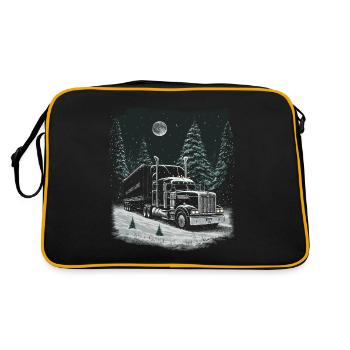 Chauffeur de camion de Noël Semi-remorque de Noël - Sac Retro - noir/or - Dos