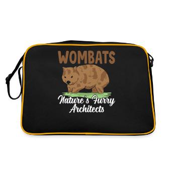 Furry Architects Wombat Propriétaire Australien - Sac Retro - noir/or - Dos