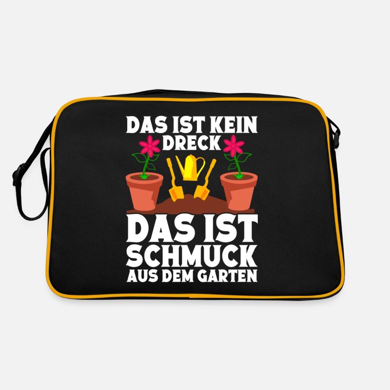 Blumen Gärtnerin Hobbygärtner Gartenarbeit Retro Tasche