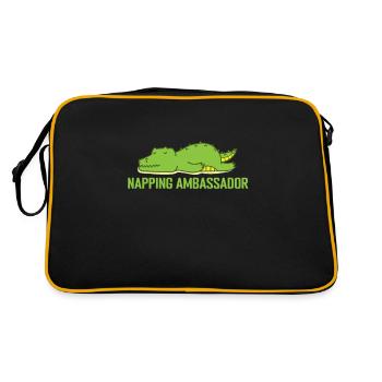 Napping Ambassador Pajamas Pajamas - Retro Bag - black/gold - Back