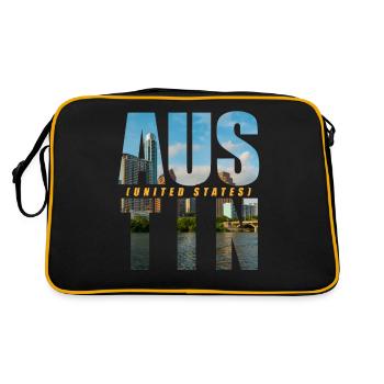 Austin USA Souvenir - Retro Bag - black/gold - Back
