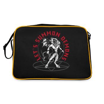 Occult - Retro Bag - black/gold - Back