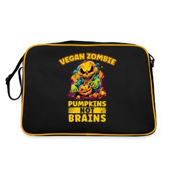 Pas de cervelle de citrouille végétalienne pour - Sac Retro - noir/or - Dos
