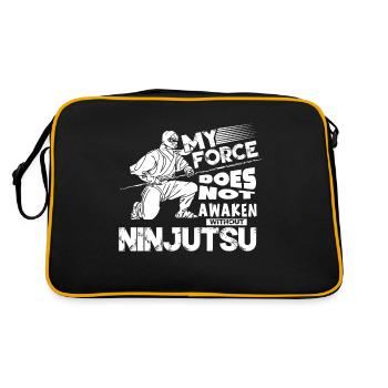 My Force Does Not Awaken Without Ninjutsu - Retro Bag - black/gold - Back