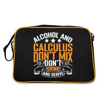 Alcohol And Calculus, Don't Drink And Derive 3 - Retro Bag - black/gold - Back