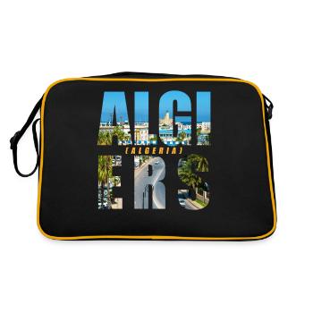 Algiers Algeria Souvenir - Retro Bag - black/gold - Back