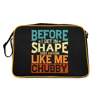 Before I Get In Shape, Does Anyone Like Me Chubby2 - Retro Bag - black/gold - Back