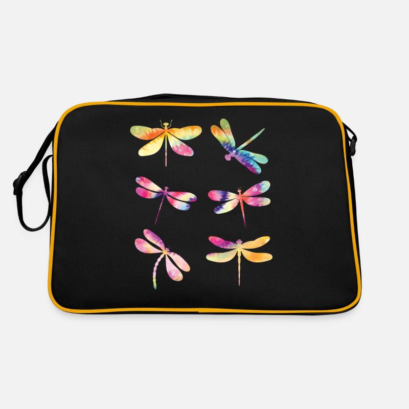 Libelle TIE DYE Vintage Libellen Retro Tasche