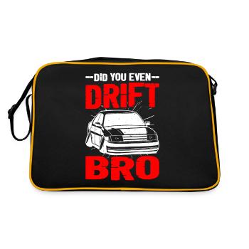 Did You Even Drift Bro - Retro Bag - black/gold - Back