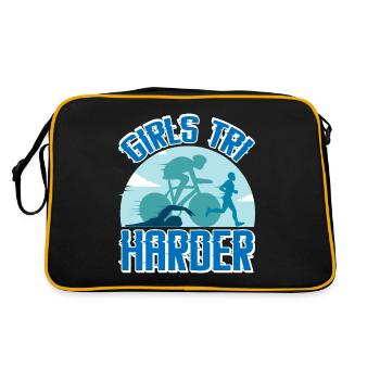 Girls Tri Harder 4 - Retro Tasche - Schwarz/Gold - Hinten