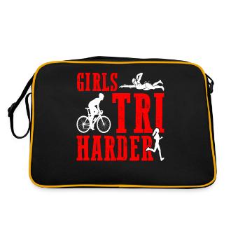 Girls Tri Harder 5 - Retro Tasche - Schwarz/Gold - Hinten