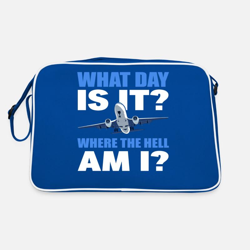 What Day Is It And Where The Hell Am I Flight Retro Bag