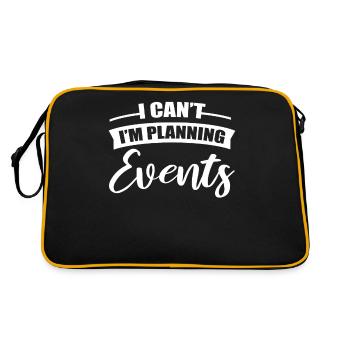 I Can't I'm Planning Events Event Planning Event - Retro Bag - black/gold - Back